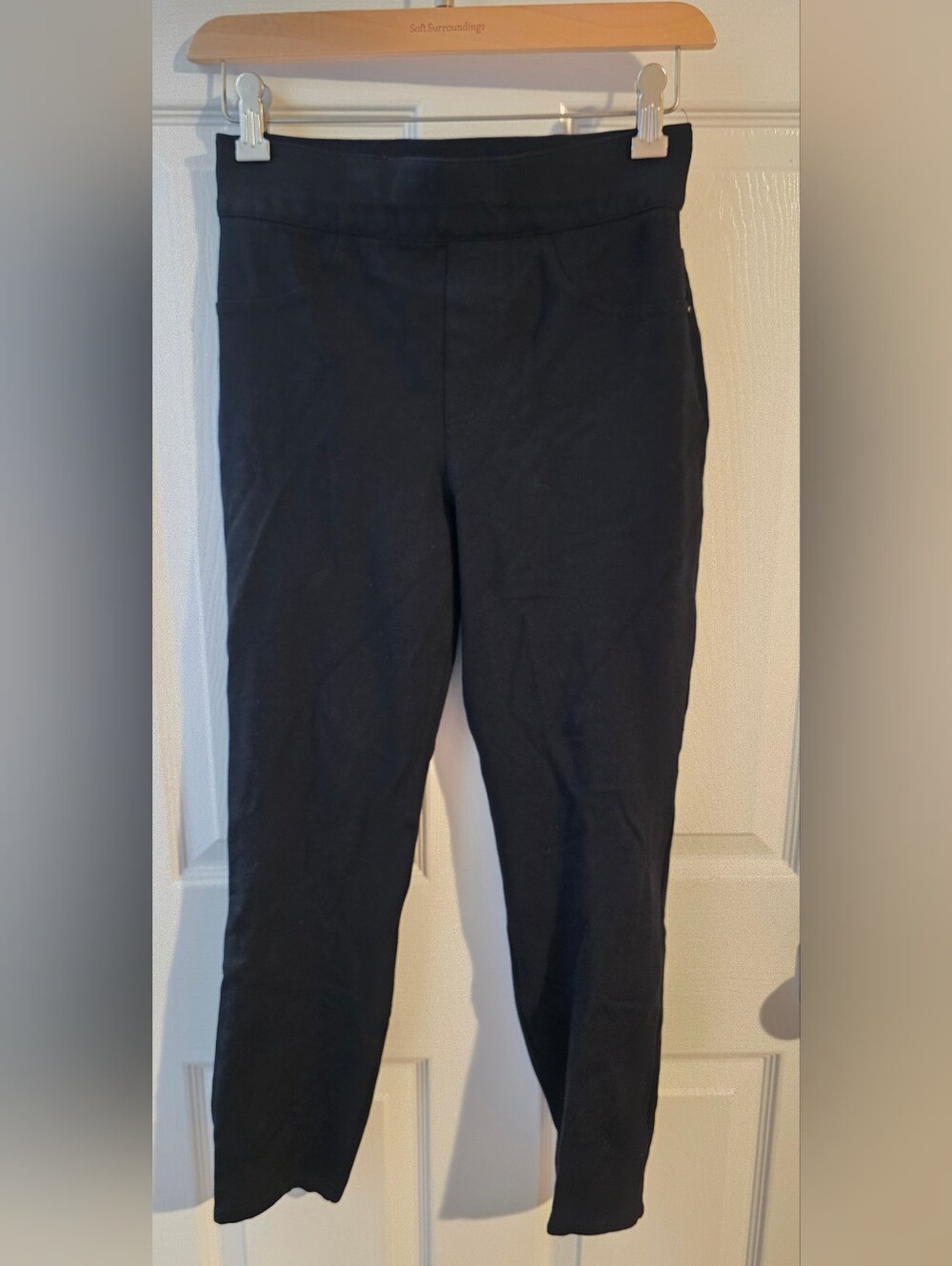 SPANXsmooth PerfectFit Ponte Slim Straight Pant in Black Size Small